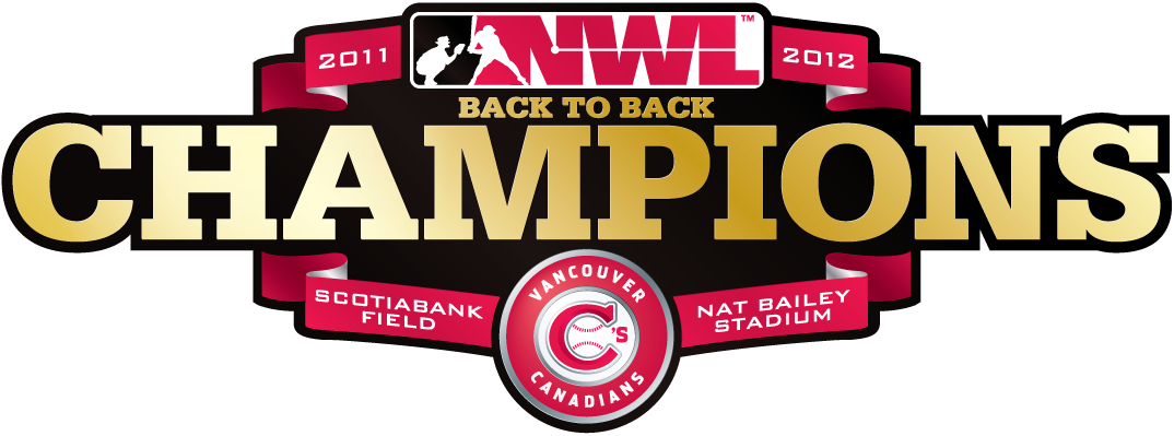 Vancouver Canadians 2012 Champion Logo vinyl decal